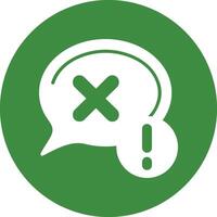 Cross Solid Circle Style Icon vector
