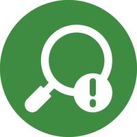 Search Solid Circle Style Icon vector