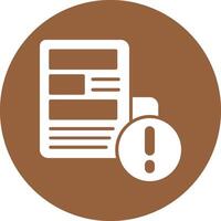 News Solid Circle Style Icon vector