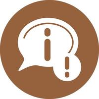 Information Solid Circle Style Icon vector
