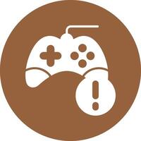 Game Solid Circle Style Icon vector