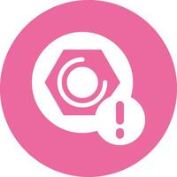 Toolbox Solid Circle Style Icon vector
