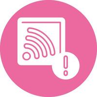 Cast Solid Circle Style Icon vector
