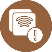 Screen mirroring Solid Circle Style Icon vector
