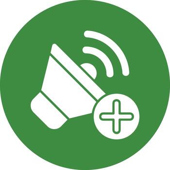 Volume Solid Circle Style Icon vector