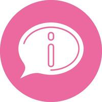 Information Solid Circle Style Icon vector