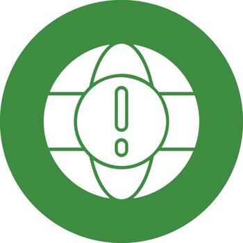 Internet Error Solid Circle Style Icon vector