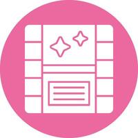 Camera roll Solid Circle Style Icon vector