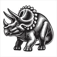 Prehistoric Stegosaurus Featuring Bold Spines vector
