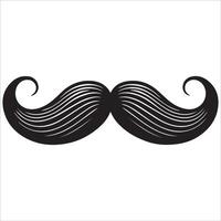 Bold and Sharp Mustache vector