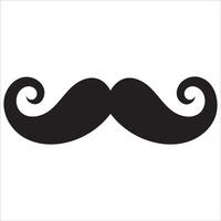 Geometric Mustache Line Art vector