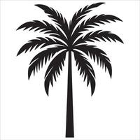 Artistic Palm Tree with Bright Colors vector