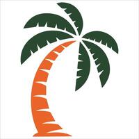 Modern Palm Tree with Clean Lines vector
