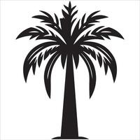 Palm Tree with a Twist of Contemporary Art vector