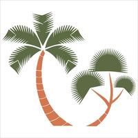 Minimalist Palm Tree Silhouette Design vector