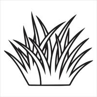 Grass Silhouettes with Subtle Detailing vector