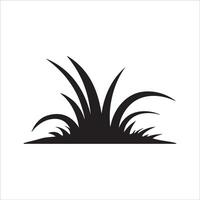 Grass Silhouettes in Minimal Style vector