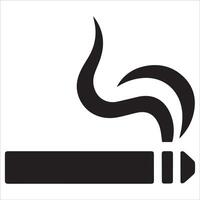 Minimalist Cigarette Icon Design vector