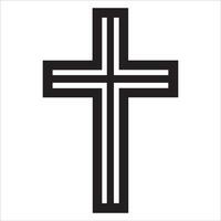 Modern Cross Symbol vector