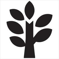 Elegant Tree Outline Representing Development vector