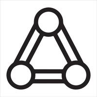Interconnected Circle Icon for Teamwork and Community vector