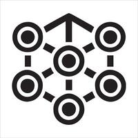 Thin Line Icon of Interlinked Circles for Unity vector