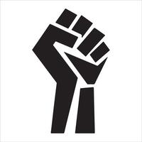 Fist of Power Line Art for Strength vector