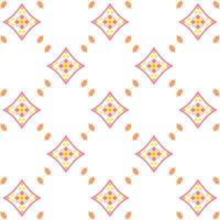Designed tile seamless pattern in pink. Ornament background, backdrop, repeated print vector
