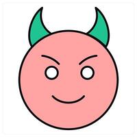 Angry and emoji icon concept vector