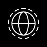 Atmosphere of Earth white linear icon for dark theme. Ozone layer. Protective function. Environmental science. Thin line illustration. Isolated symbol for night mode. Editable stroke vector