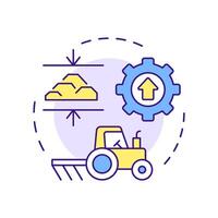 Ground improvement techniques multi color concept icon. Enhancing physical properties of soil. Geotech method. Round shape line illustration. Abstract idea. Graphic design. Easy to use in presentation vector