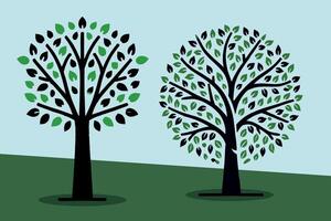 Free Illustration Green Tree With Natural Environment vector