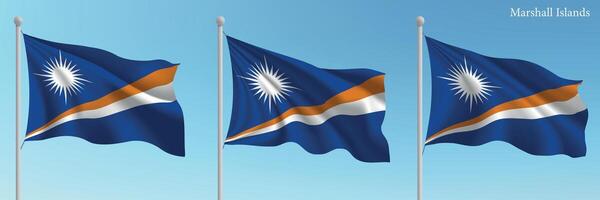 The marshall islands flag vector