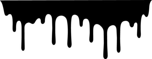 Black paint dripping down a white background creates a striking contrast, forming an abstract and artistic visual that captures attention with its fluid texture and bold design vector