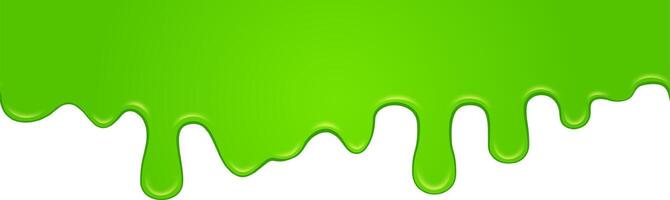Bright green slime dripping down a white background, creating a gooey, sticky effect perfect for halloween themes and adding a fun, monstrous touch vector