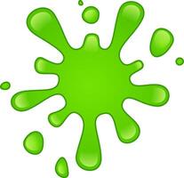 Vibrant green paint splatters energetically against a pristine white backdrop, forming a dynamic and visually striking composition that captures attention with its lively color and texture vector