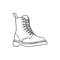 A drawing of a pair of boots vector