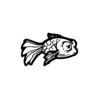 Goldfish icon illustration vector