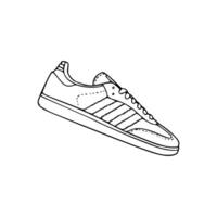 Adidas sneakers coloring pages vector