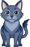 A Russian cat art illustration and colorful graphics logo design vector