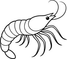 Lobster fish outline design. Continuous line drawing of lobster crayfish. One line of lobster crayfish. Marine animal concept continuous line art. vector