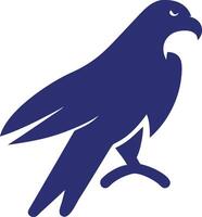 Hawk icon and logo flat design. vector