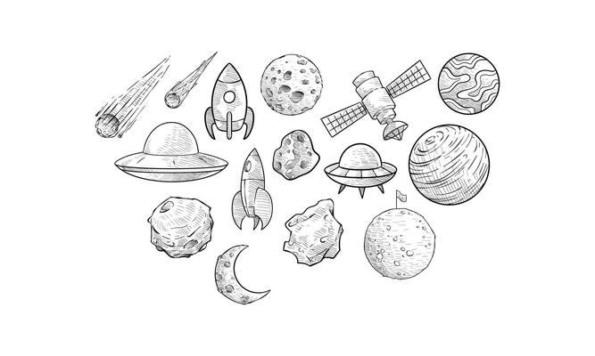 universes handdrawn collection