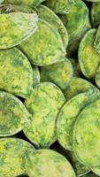 Pumpkin seeds rotation in a circle video