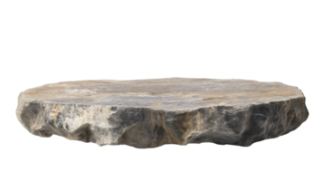 a rugged stone platform, isolated on a transparent background png