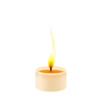 A candle is lit in a black background png