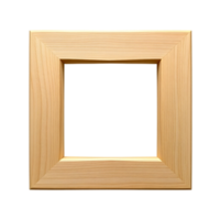 A wooden frame with a square shape png