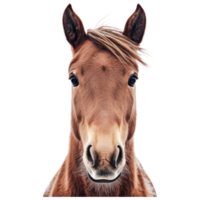 A horse's head is shown on a black background png