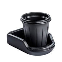 Car Cup Holder Isolated on White Background for Automotive Designs on transparent background. png