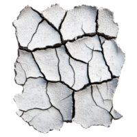 Cracked Wall Isolated for Background Use in Design Projects on transparent background. png